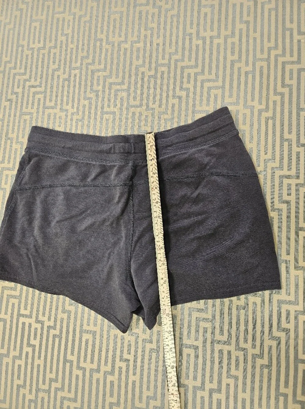 Alo Women's Charcoal Terry Shorts with Drawstring